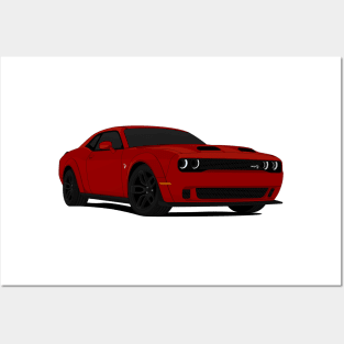 HELLCAT DARK-RED Posters and Art